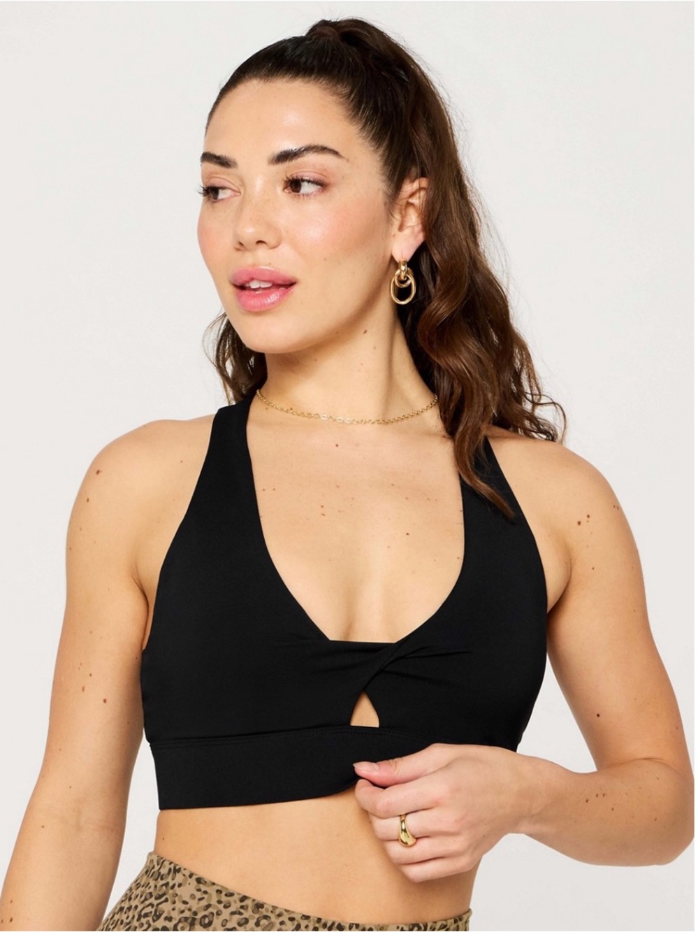 NWT Fabletics Oasis Twist Medium Impact Sports Bra